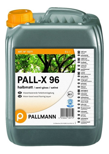 Hidrolaca Pallmann-x 96 Pisos De Madera 5lts (alto Tránsito)