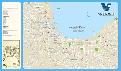 Plano Valparaíso Autoadhesivo
