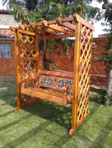 Comprar Banco Balanço Pergolado De Jardim Rústicos Madeira Peroba 