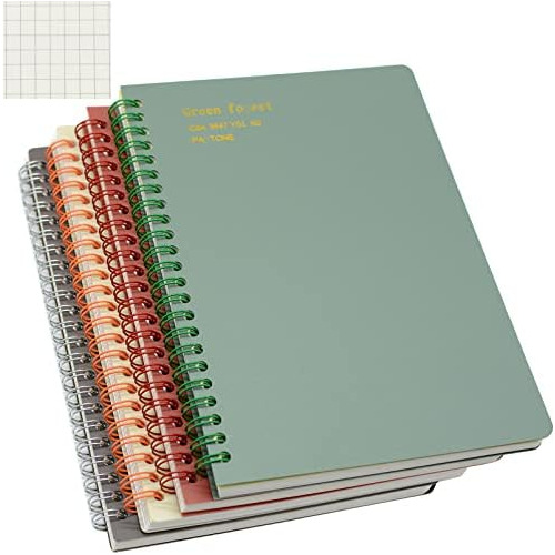 Cuaderno Espiral, 4 Piezas, A5, Grueso, De Plástico Du...