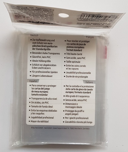 Ultimate Guard Micas Para Juegos De Mesa Standard European