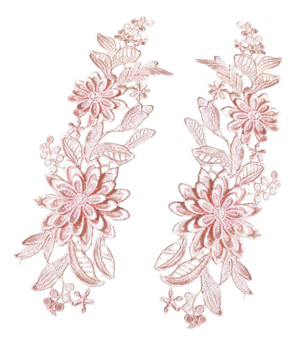 Apliques De Encaje De 2 Piezas, Apliques De Boda, Apliques