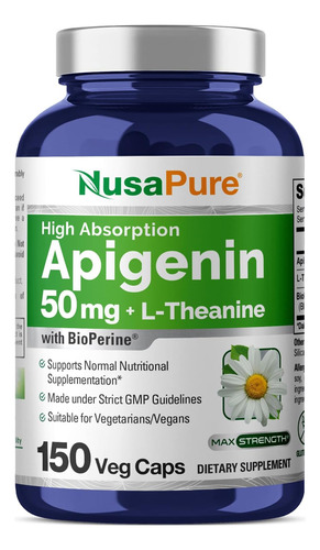 Suplementos Nusapure Apigenina 50m - Unidad a $1273