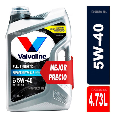 Aceite Valvoline Advanced 5w40  Sintético  5lts