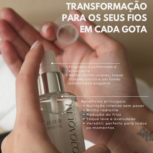 Óleo Capilar Serum Elixir Supreme Antifrizz Maciez Ojoaquim