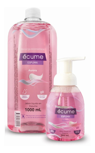 Jabon Liquido Espuma Ecume 1000 Ml + 300 Ml Aurora