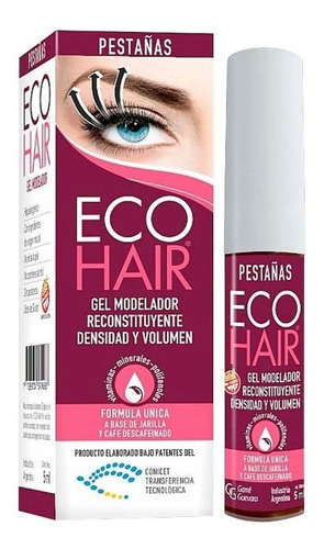 Eco Hair Pestaña Gel Modelador Reconstituyente X 5 Ml 