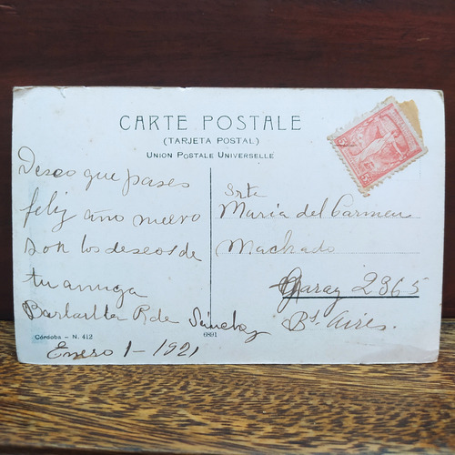Antigua Tarjeta Postal Córdoba Argentina #4 (Usado)