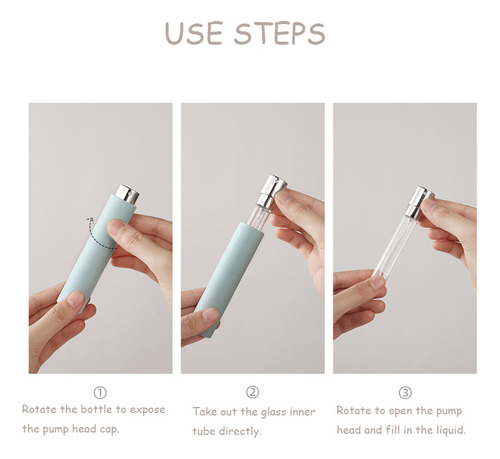 Mini Botella De Perfume Recargable Portátil De 10 Ml Con