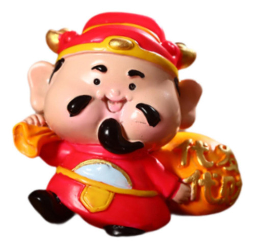 2 Figura Decorativa De Año Nuevo Chino Pintada A Estilo E