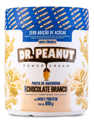 Pasta De Amendoim 600g C/ Whey Protein - Dr. Peanut 