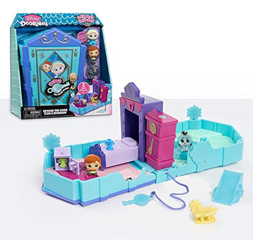 Disney Doorables Beyond The Door Elsa's Bedroom Playset, Inc