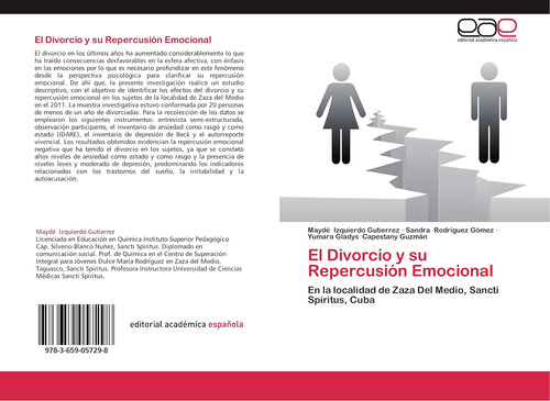 Libro:el Divorcio Y Su Repercusión Emocional: En La Localida