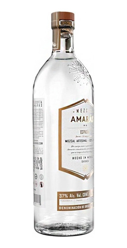 Mezcal Amaras Espadín Joven 750 Ml - Mezcal Oaxaca (3 Pack)