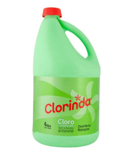 Cloro Marca Clorinda Liquido Tradicional Botellon 4000 Gr