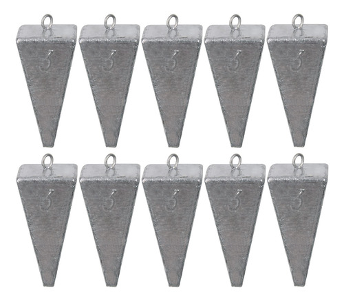 Pyramid Sinkers - Juego De Pesos De Pesca Con Bala, Plomos .