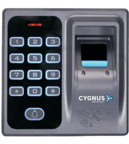 Imagen 3 de 6 de Control De Accesos Cygnus Huella Digital, Tarjeta Y Clave