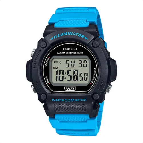 Reloj Casio Hombre W-219h-2a2 Deportivo