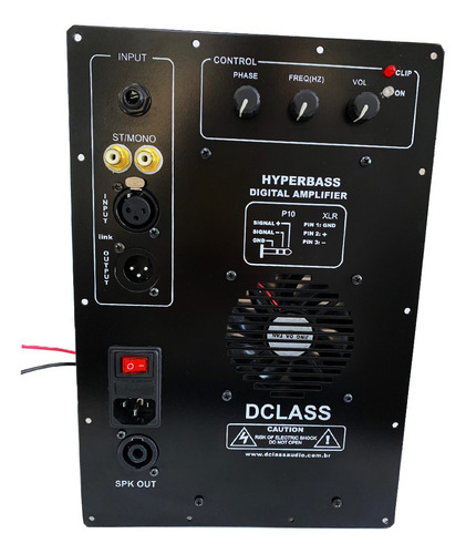 Kit Dclass P/ Ativação De Caixas Sub Graves 500 Watts Rms
