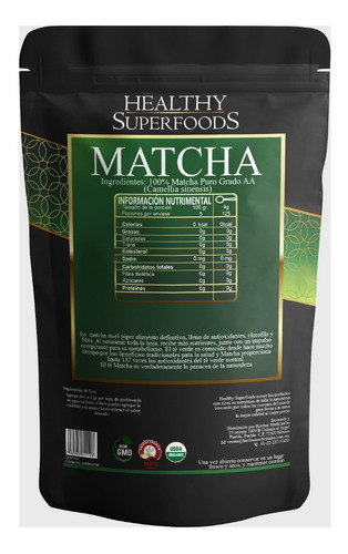 Imagen 2 de 2 de Matcha Organico Premium 500g Envio Gratis