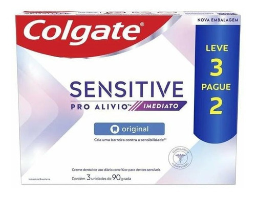 Kit Creme Dental Colgate Sensitive Pro-alívio Imediato 270g