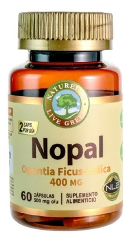 Nopal - 60 Cápsulas De 500mg - Naturelab