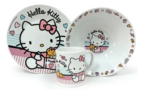 Scool - Set Cerámica 3pz Hello Kitty