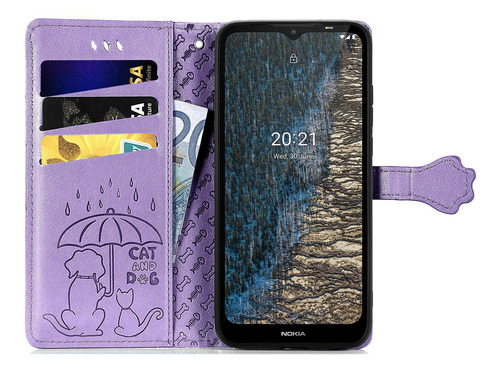 Funda Con Tapa Tipo Cartera Sd62 Para Nokia C10/c20