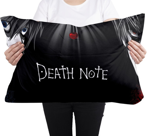 Cojin Almohada Death Note Logo Anime Diseño Artistico Suave