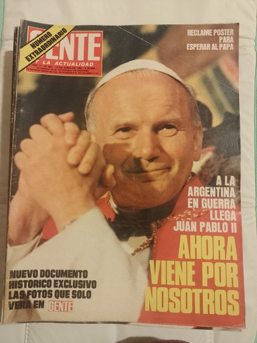 Revista Gente 881 Fidel Castro , Guerra Malvinas 1982