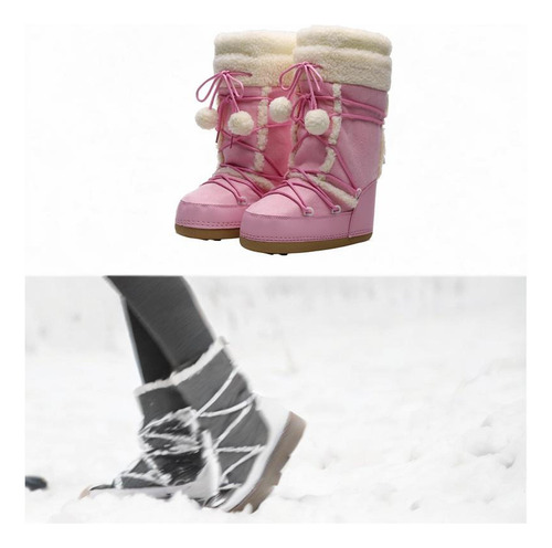 Botas De Nieve De Invierno Para Mujer, Botas Antideslizantes