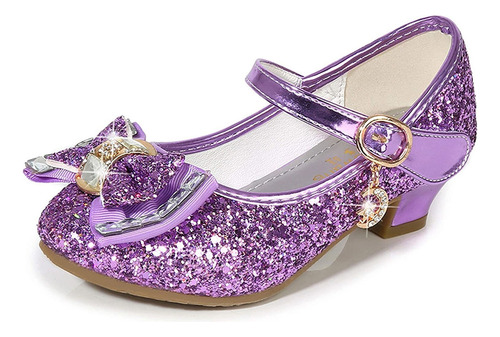 Zapatos De Tacón Niñas Adorable Princesa Brillante Fiesta