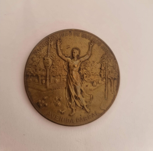 Medalla Avenida Parral Inauguracion Buenos Aires 1926