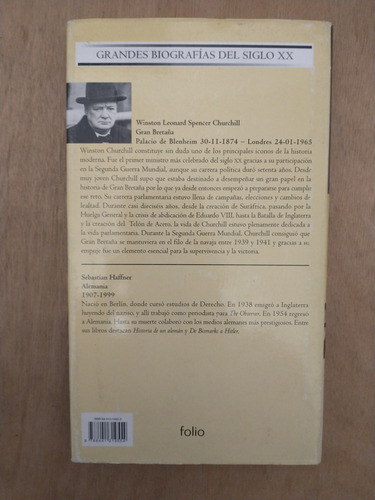 Winston Churchill, Una Biografía - Sebastian Haffner (Usado)