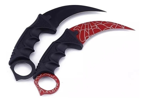 Karambit Black Spider Cuchillo De Caza De Acero 