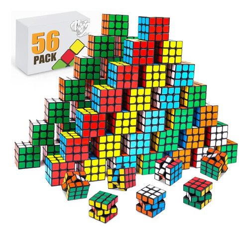 Xiaery 56 Pcs Mini Cubos Cubos De Rompecabezas Recuerdos De