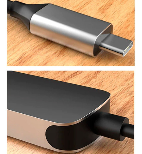 Imagen 8 de 9 de Adaptador Usb C Para Celular Macbook Pro Air Hdmi 4k 6 En 1