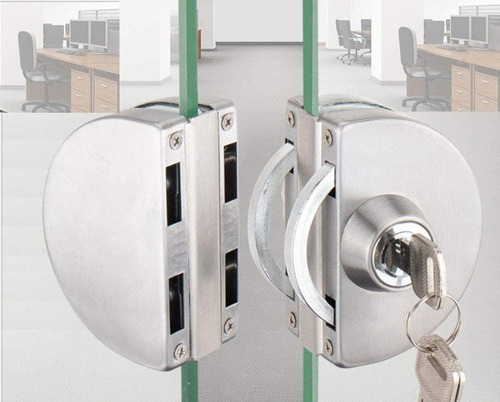 Cerradura Para Puerta De Vidrio (no Requiere Perforación)