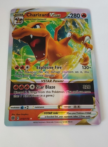 Carta Pokemon Charizard Vstar Holográfica Súper Rara