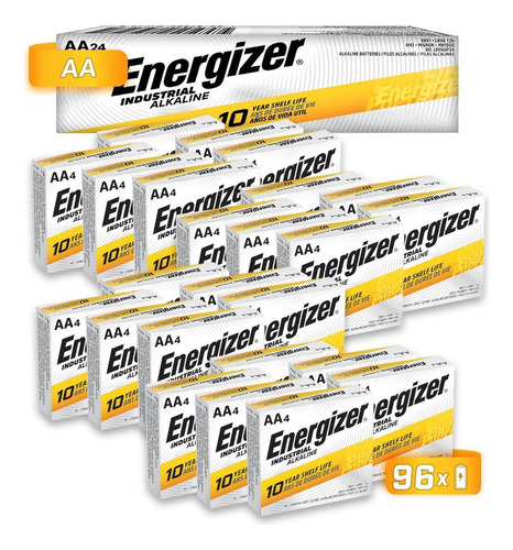 Pila Energizer Industrial Alcalina Aa 96 Unidades En91