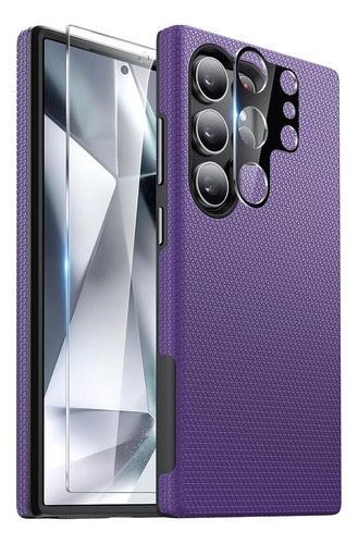 Funda Para Samsung S24 Ultra+protector De Camara Purpura
