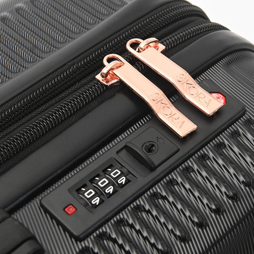 Set Valijas X3 Carry On Mediana + Neceser Beauty Case Skora