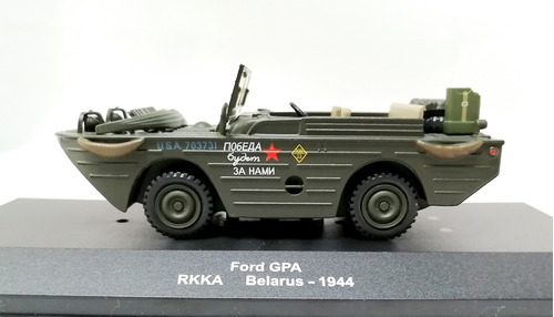 Miniatura Diecast 1/43, Vehículo Anfibio Ford Gpa Rkka, 1944