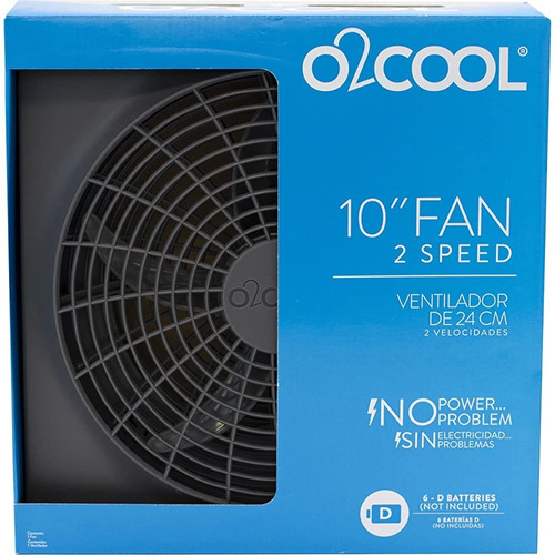 O2cool Fd10101 Ventilador Portátil De 10in Que Funciona Con 