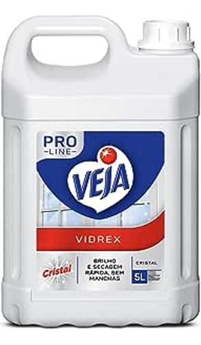 Limpa Vidros Veja 5l Vidrex Cristal Pro Line