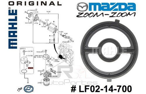 Liga Empaque Enfriador Aceite Mazda 3,cx7 Ford Escape