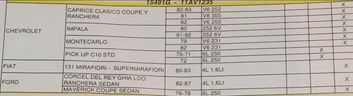 Correa A/a 15491 /fiat 131 Mirafiori, Super Mirafiori 4l-1.6