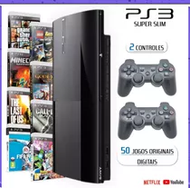 Ps3 Super Slim + Gta 5 + Fifa 19 + The Last Of Us - 45 Jogos