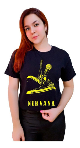 Polera Algodón Nirvana Banda De Rock Exclusivo Convers C-730