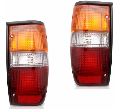 Imagem 6 de 7 de Kit Moldura Farol + Pisca L-200 Quadrada Gl/gls 2001/2006